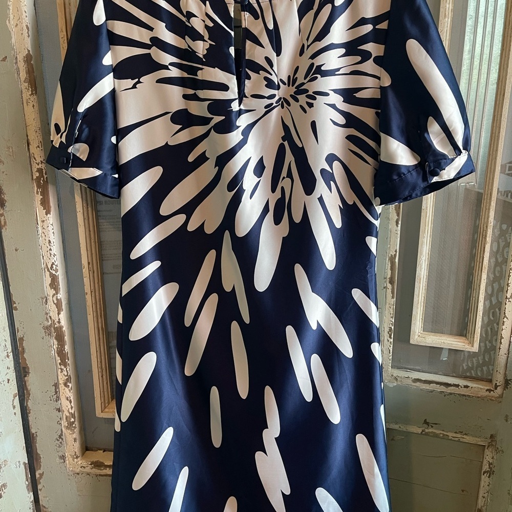 Esprit Navy and White Dress - Picture 2 of 8